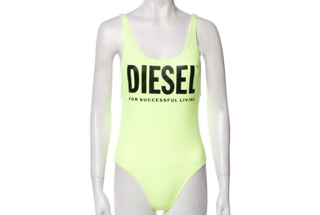 Diesel Graphic Print One-Piece w/ Tags