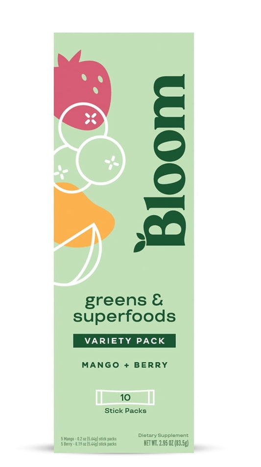 Bloom Greens & Superfoods Variety Pack Mango+Berry