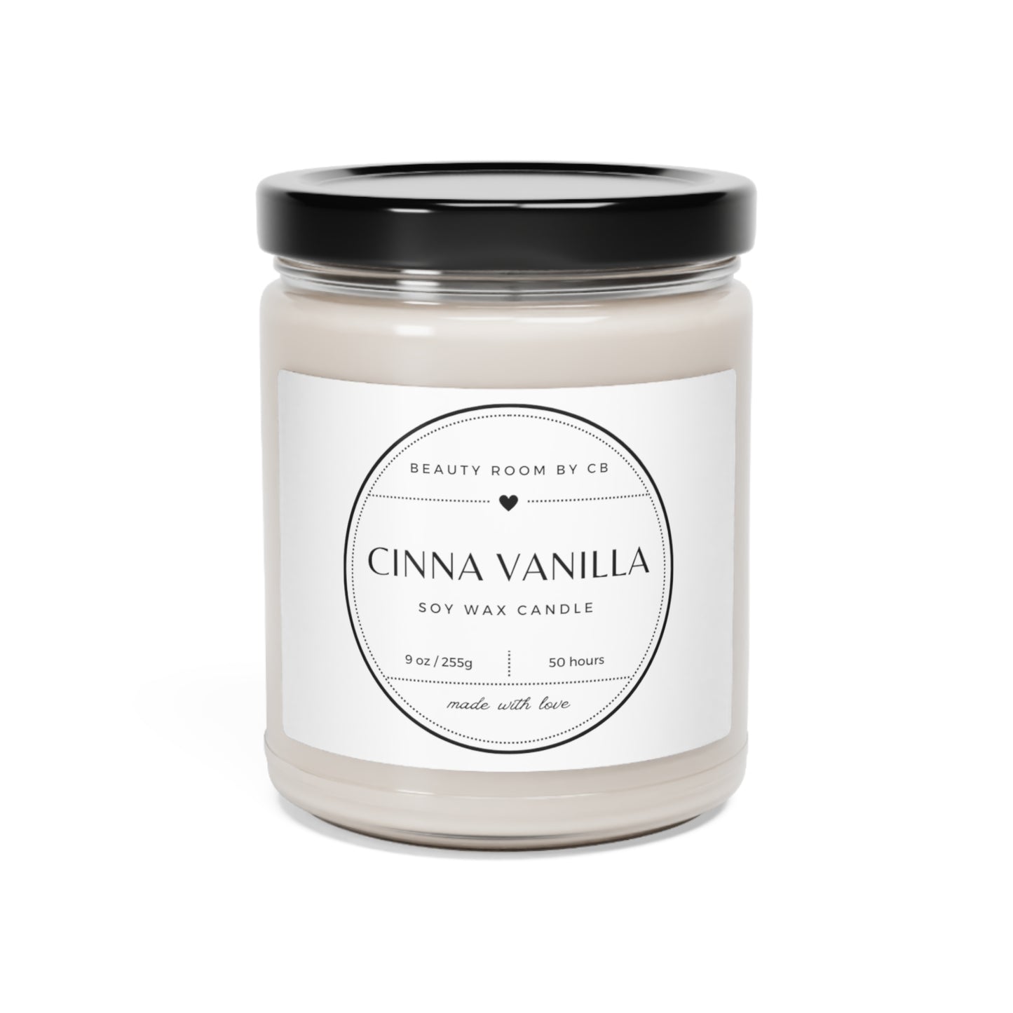 Cinna-Vanilla Scented Soy Candle, 9oz