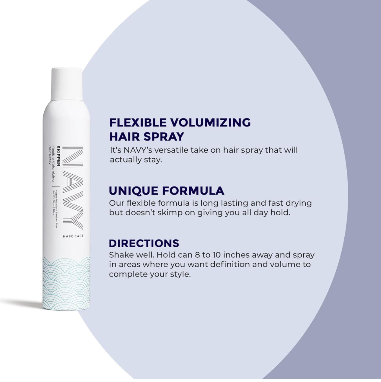 NAVY Skipper: Flexible Volumizing Hair Spray