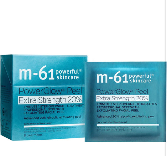 M-61 Power Glow Peel Extra Strenght 20% 1 Minute 1 Step 8 Treatments