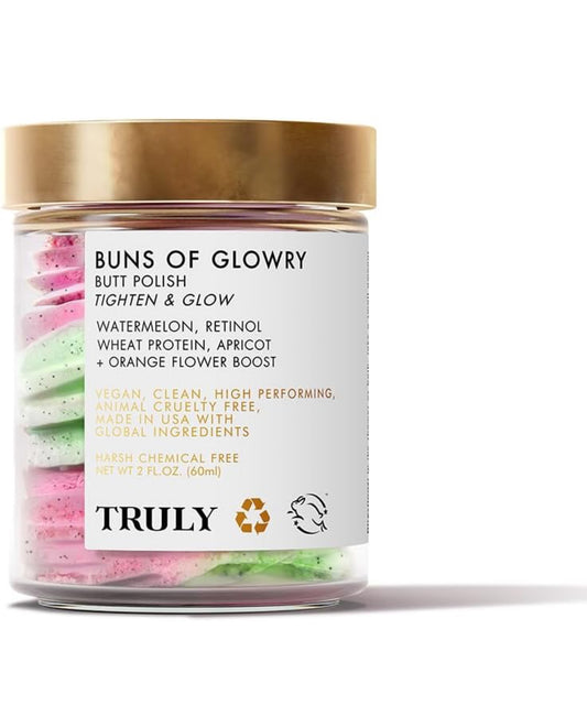 Truly Buns Of Glowry Smoothing Butt Polish Tighten & Glow 2oz (6 oz Whipped Vol)