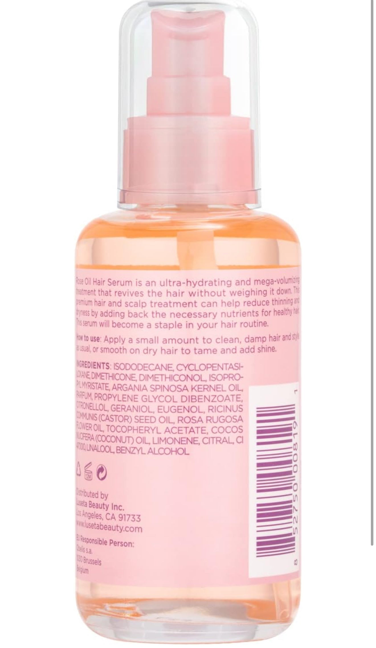 Luseta Rose Oil Hair Serum 3.38oz