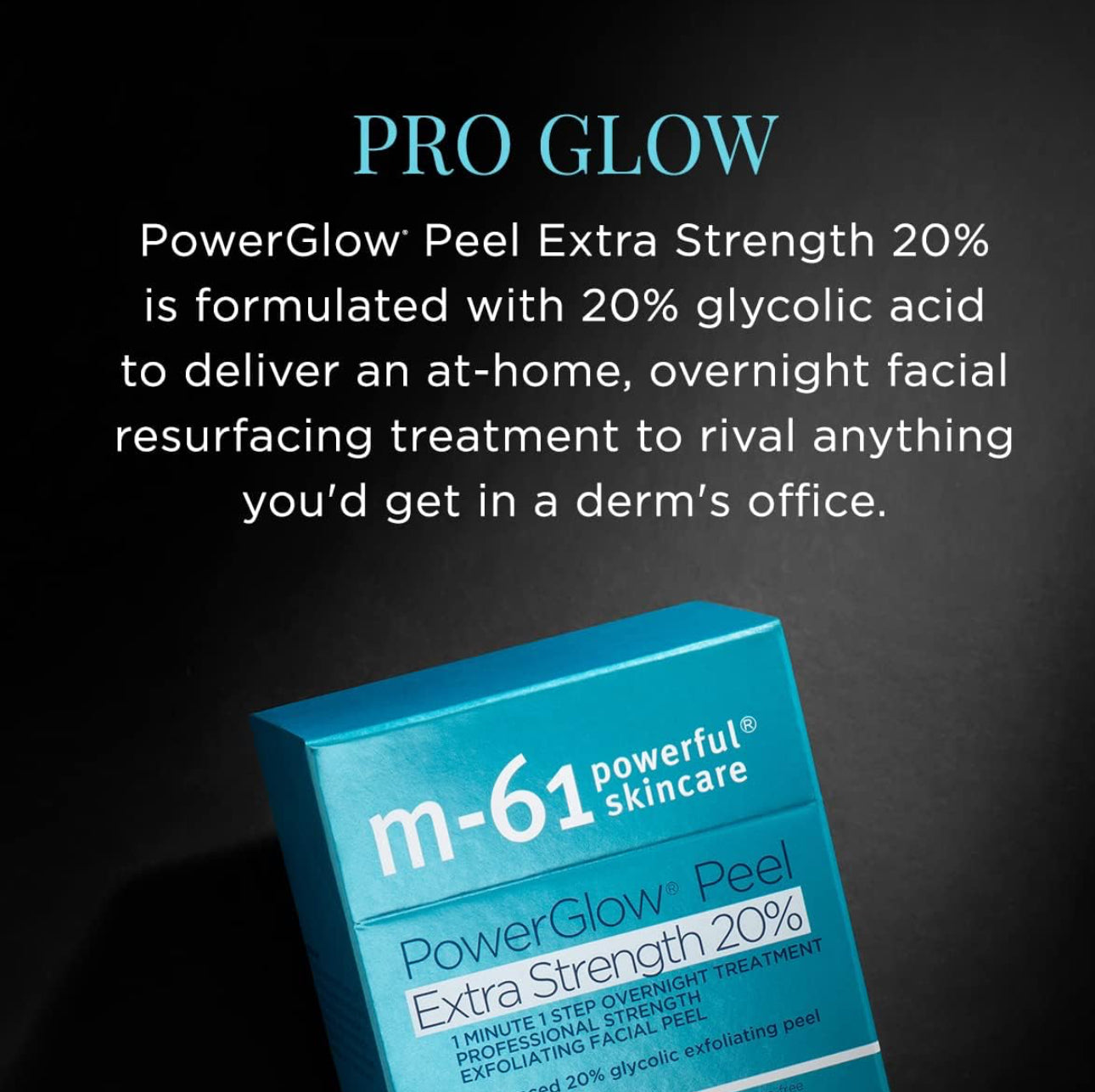 M-61 Power Glow Peel Extra Strenght 20% 1 Minute 1 Step 8 Treatments