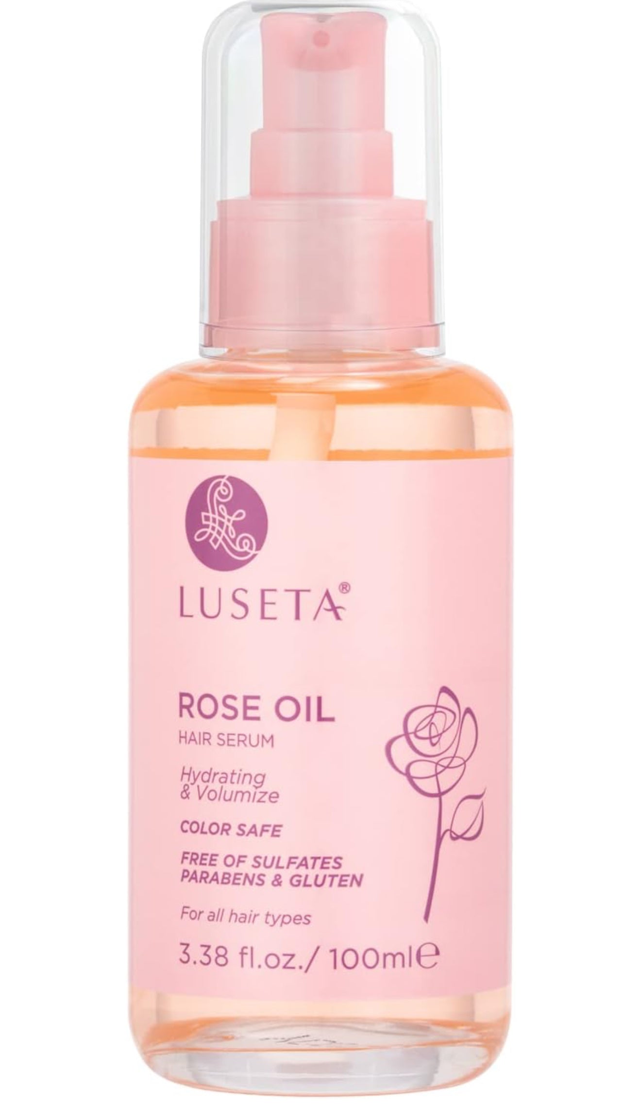 Luseta Rose Oil Hair Serum 3.38oz