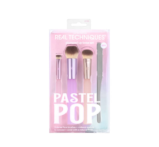 Real Techniques Limited Edition Plumped Up Base Set “Pastel Pop “ Brushes