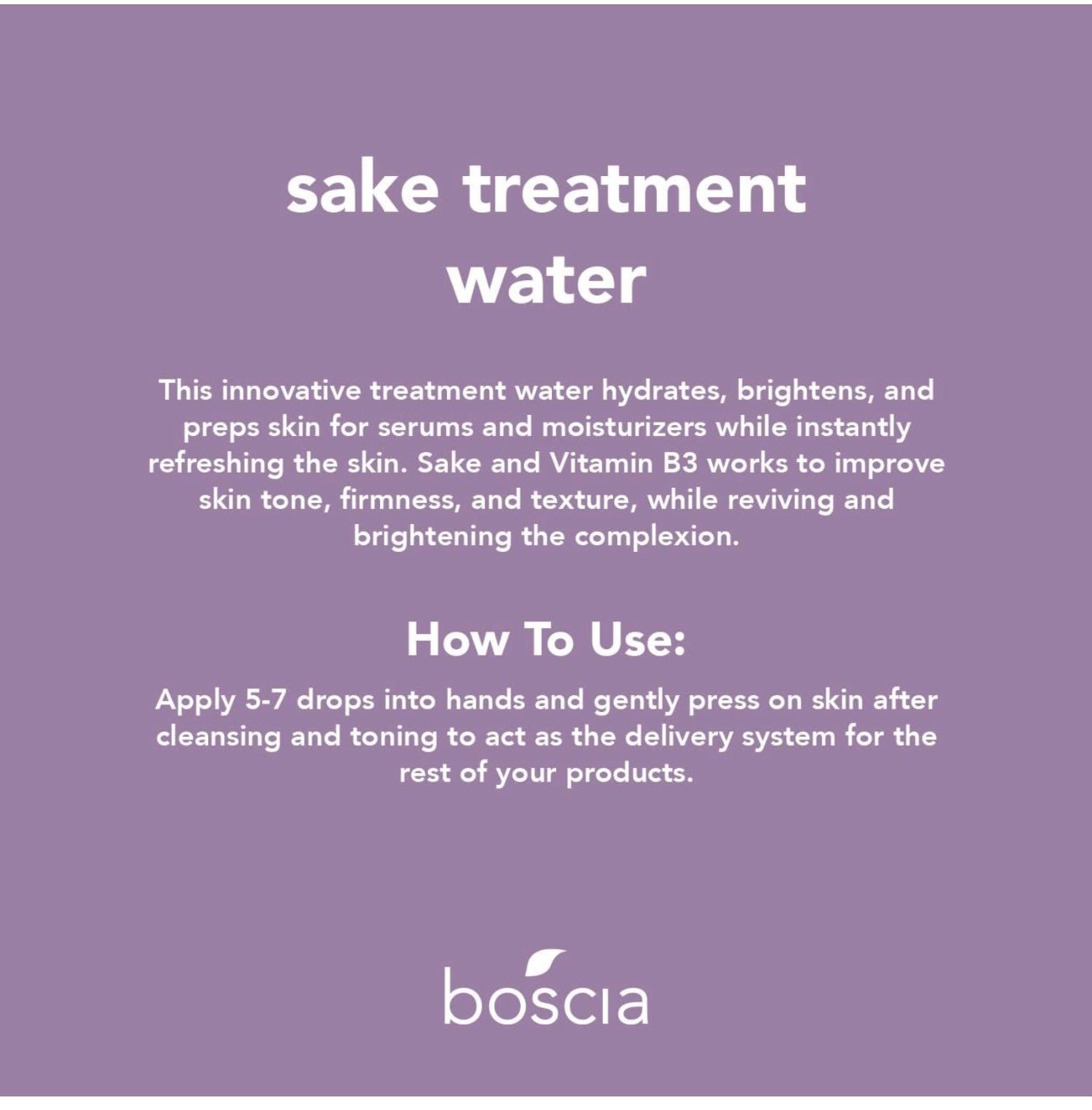 Boscia Sake Treatment Water